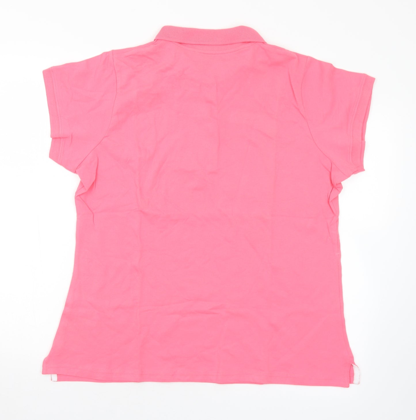 BHS Womens Pink  Cotton Basic Polo Size 20 Collared