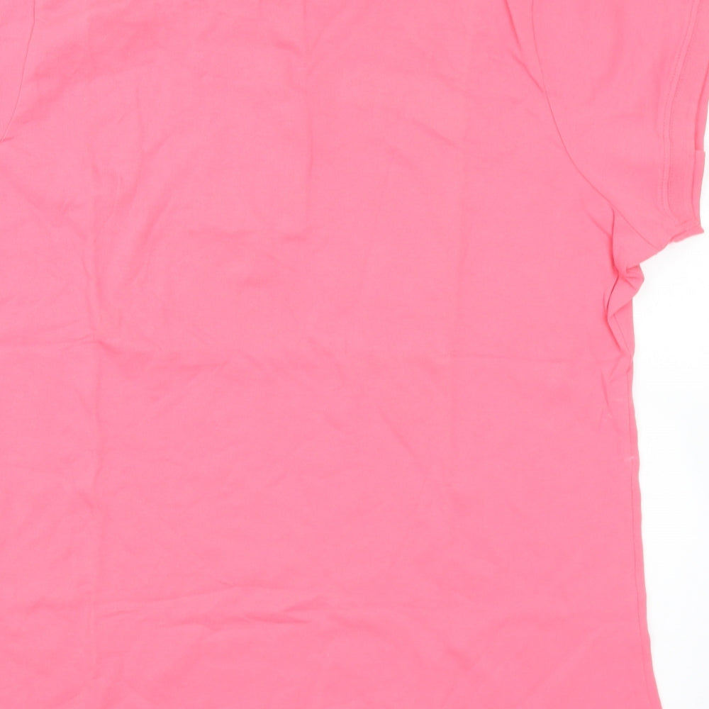 BHS Womens Pink  Cotton Basic Polo Size 20 Collared