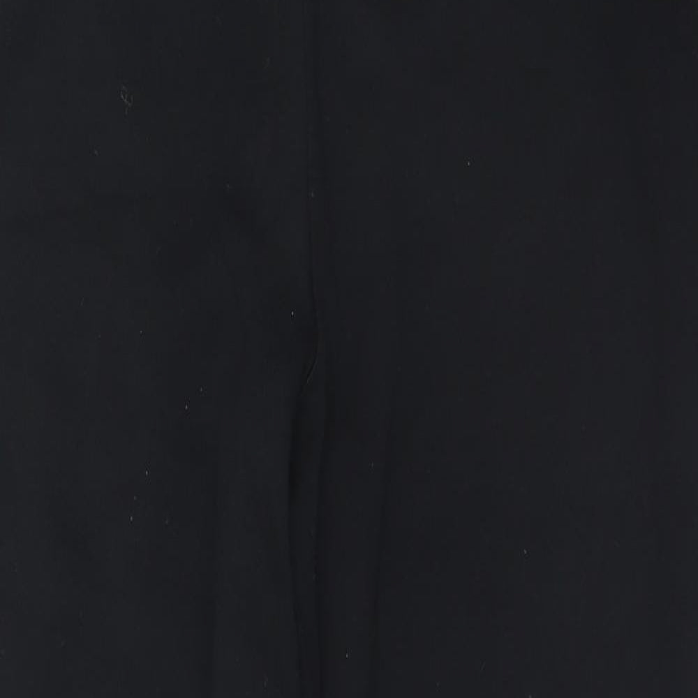 DASH Womens Black  Cotton Jogger Trousers Size 12 L28 in Regular
