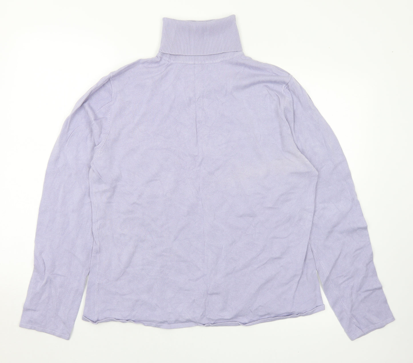 Vogue Womens Purple Roll Neck  Rayon Pullover Jumper Size 16   - 16-18