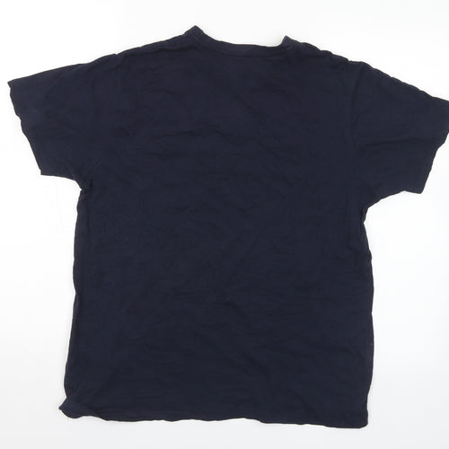 Primark Mens Black  Cotton  T-Shirt Size M Crew Neck  - Alaska