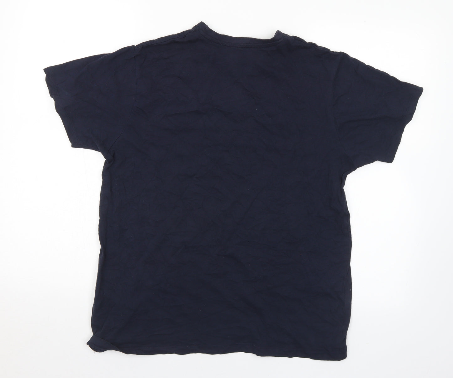Primark Mens Black  Cotton  T-Shirt Size M Crew Neck  - Alaska