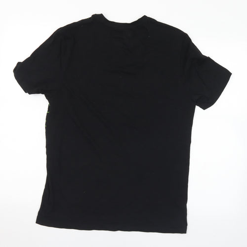 Primark Mens Black  Cotton  T-Shirt Size S Crew Neck  - Xbox