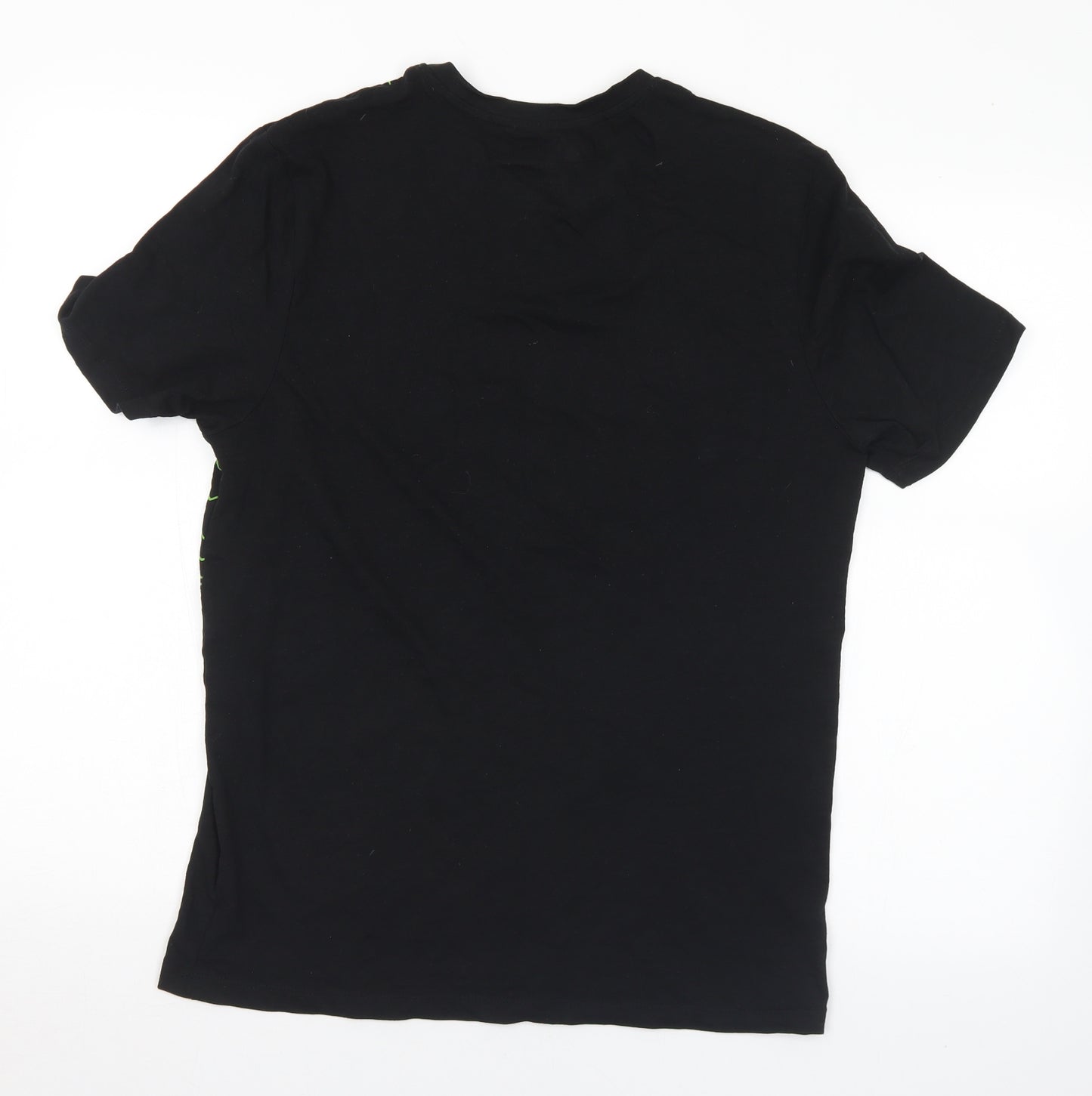Primark Mens Black  Cotton  T-Shirt Size S Crew Neck  - Xbox
