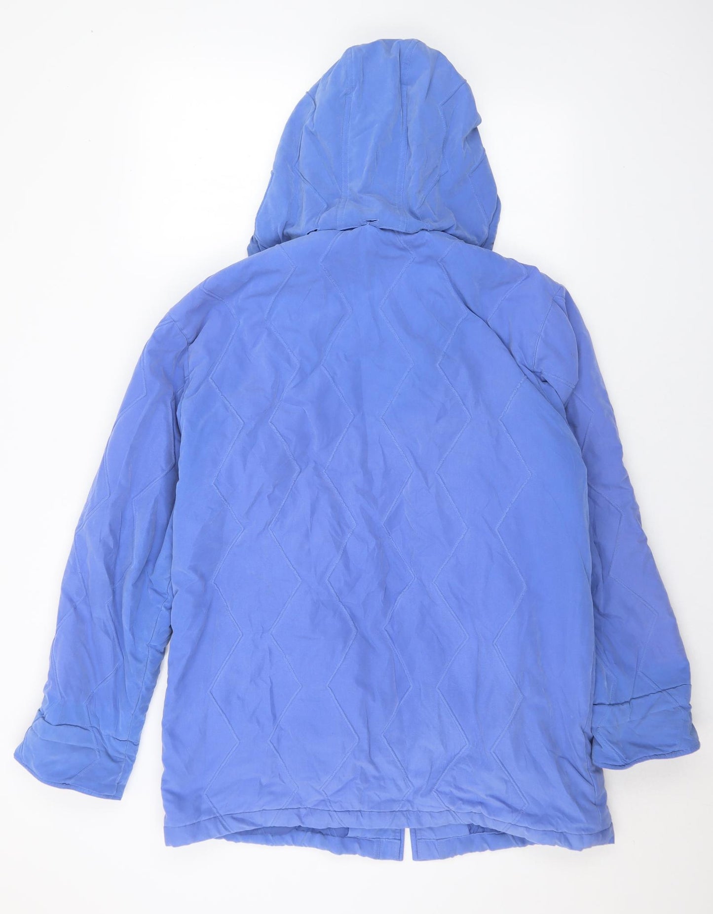 Astraka Womens Blue   Quilted Coat Size M  Zip