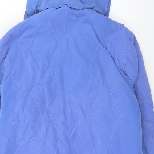 Astraka Womens Blue   Quilted Coat Size M  Zip