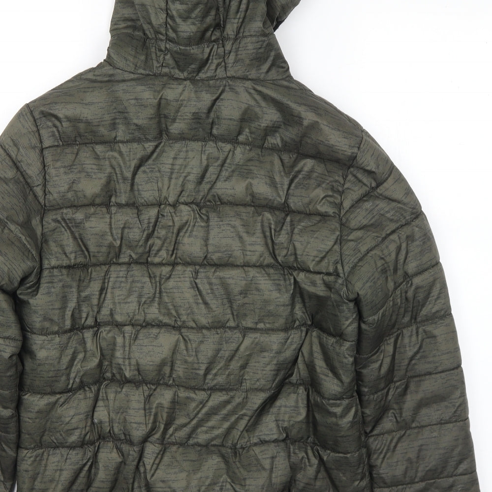 Primark Boys Green   Quilted Coat Size 12-13 Years  Zip