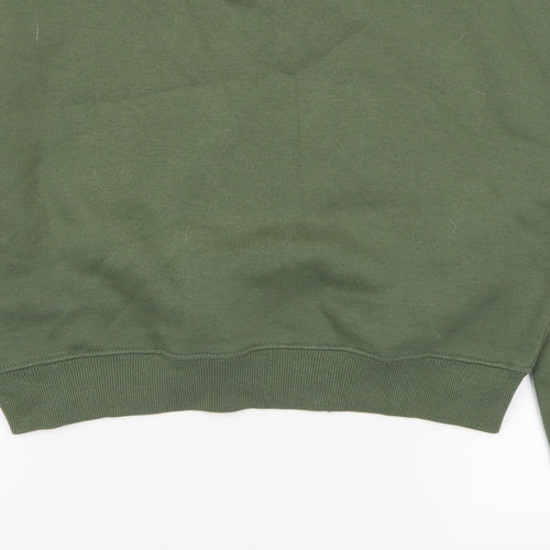 Russell Athletic Womens Green  Cotton Pullover Sweatshirt Size S   - Cropped. RSL