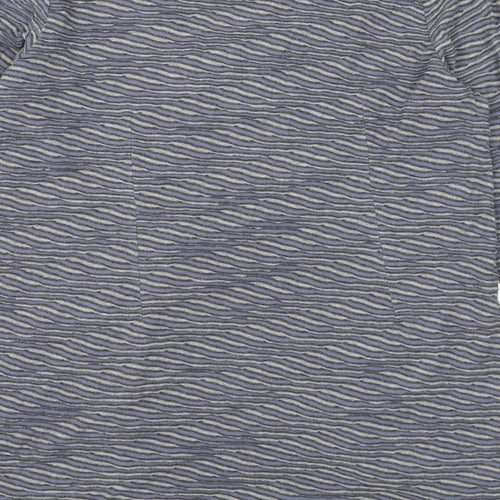 Adini Womens Grey  Cotton Tunic T-Shirt Size XL V-Neck