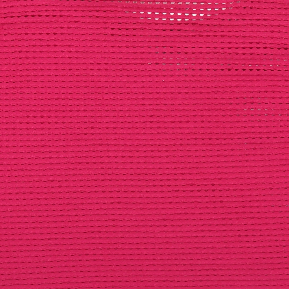 French Connection Womens Pink Round Neck  Polyester Pullover Jumper Size M