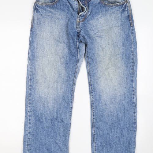 Mish Mash Mens Blue  Cotton Straight Jeans Size 34 in L30 in Regular