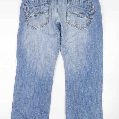 Mish Mash Mens Blue  Cotton Straight Jeans Size 34 in L30 in Regular