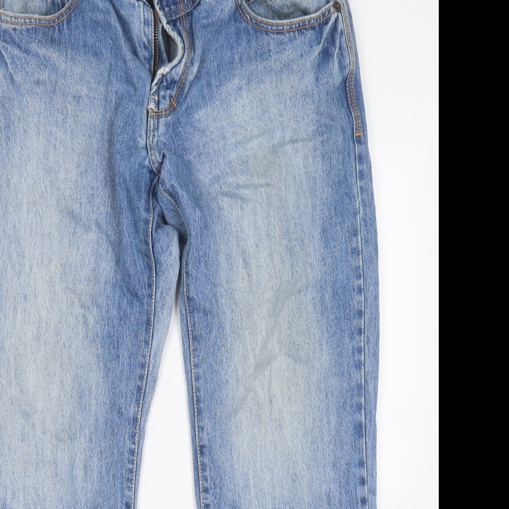 Mish Mash Mens Blue  Cotton Straight Jeans Size 34 in L30 in Regular