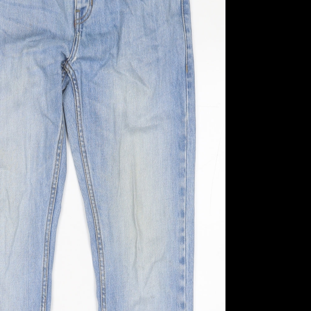 Lee Cooper Mens Blue  Cotton Straight Jeans Size 34 in L30 in Regular