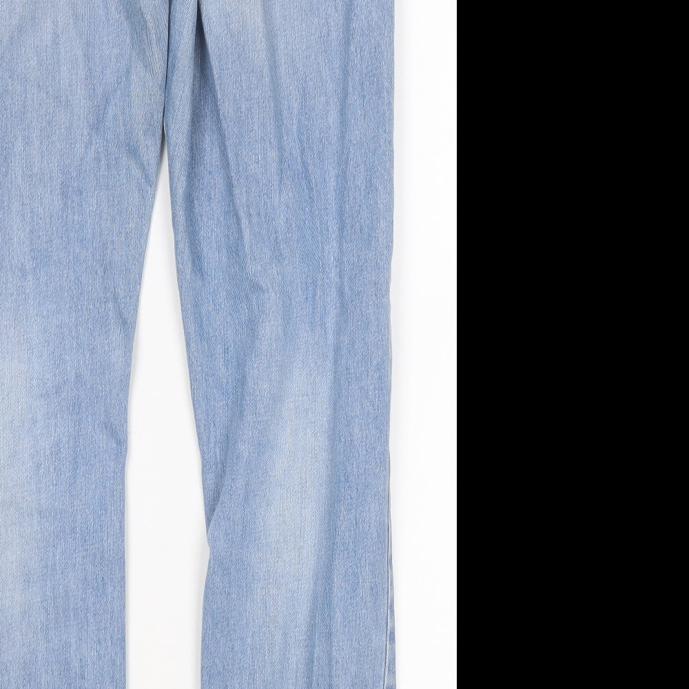 Lee Cooper Mens Blue  Cotton Straight Jeans Size 34 in L30 in Regular