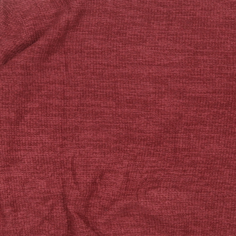 George Mens Red Round Neck  Cotton Pullover Jumper Size 2XL