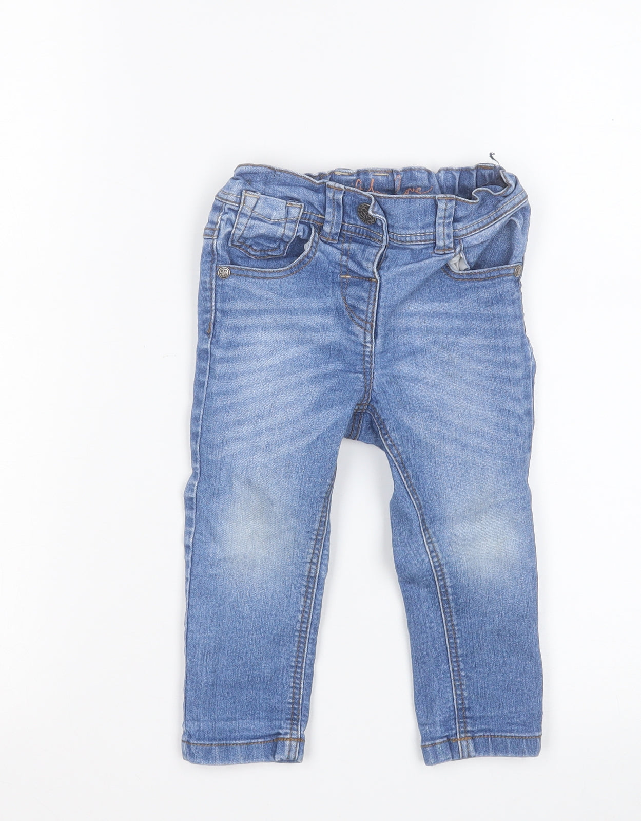 NEXT Boys Blue  Cotton Sweatpants Jeans Size 12 Months