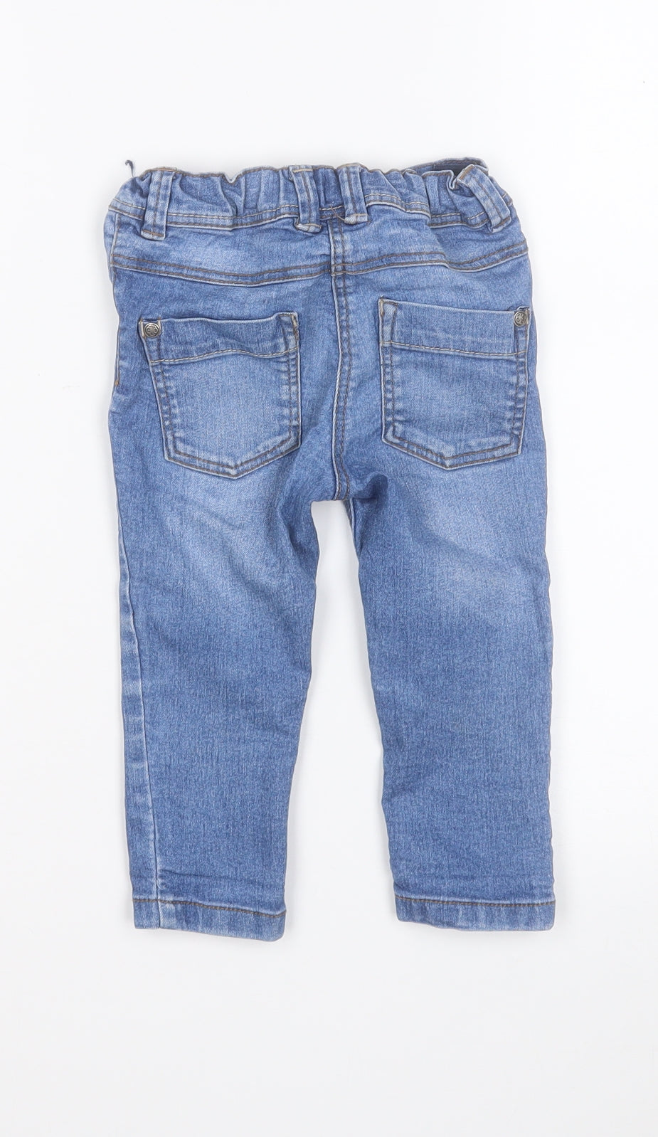 NEXT Boys Blue  Cotton Sweatpants Jeans Size 12 Months