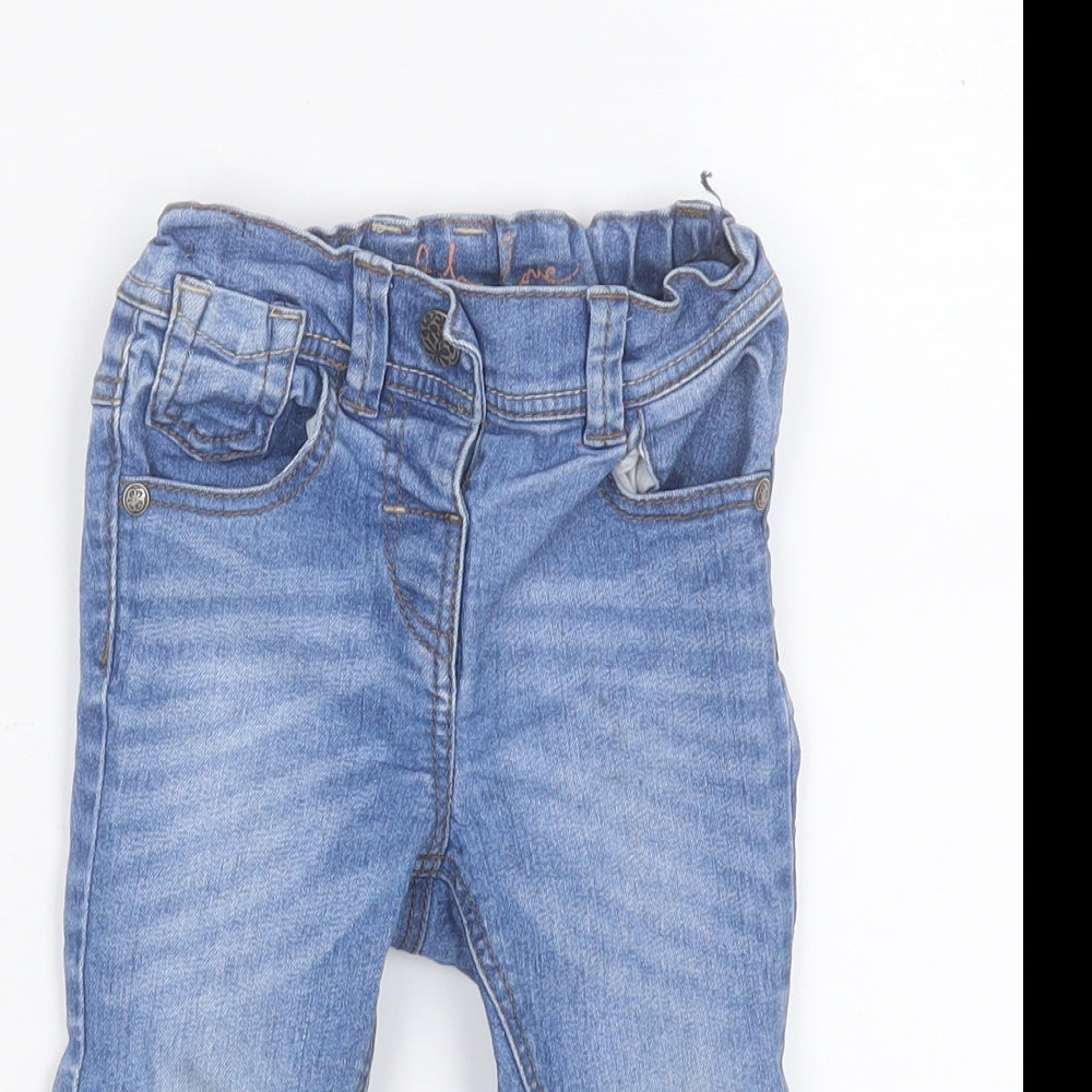 NEXT Boys Blue  Cotton Sweatpants Jeans Size 12 Months