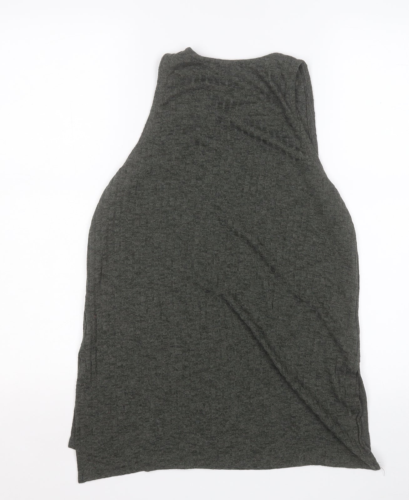 New Look Womens Green  Polyester Basic Tank Size 10 Round Neck