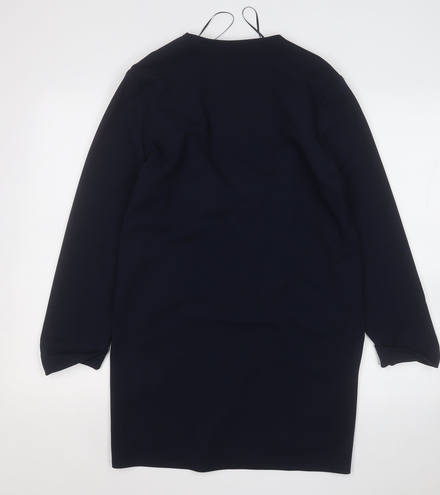 Wallis Womens Blue V-Neck  Polyester Cardigan Jumper Size 14