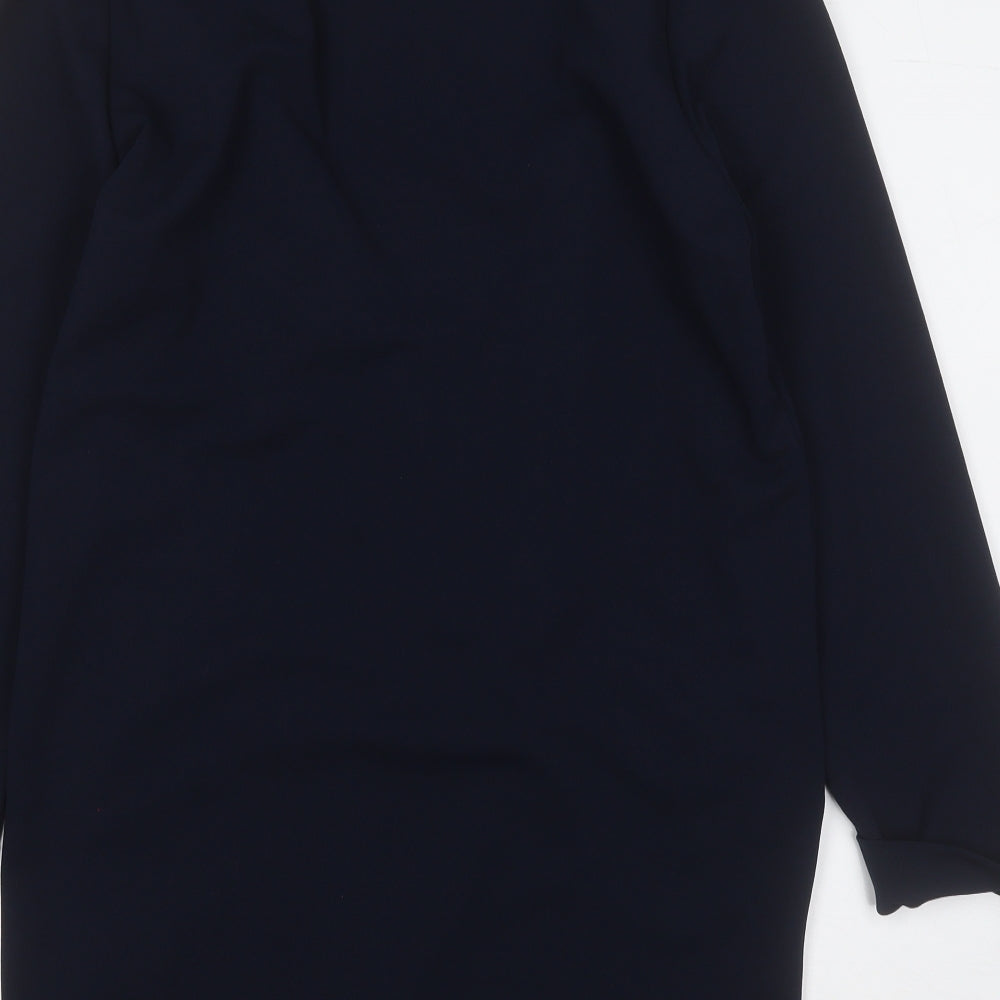 Wallis Womens Blue V-Neck  Polyester Cardigan Jumper Size 14