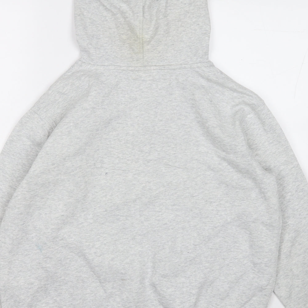H&M Mens Grey  Cotton Pullover Hoodie Size M   - New York City