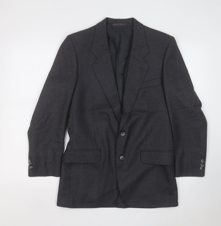 bradleys Mens Grey Polyester Jacket Suit Jacket Size 36