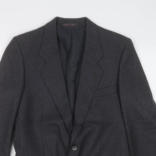bradleys Mens Grey  Polyester Jacket Suit Jacket Size 36