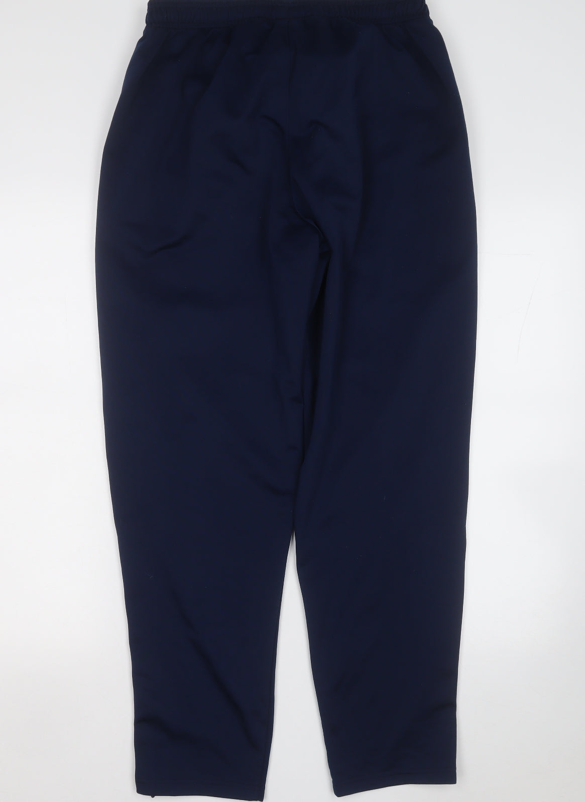 adidas Mens Blue  Polyester Jogger Trousers Size L L28 in Regular