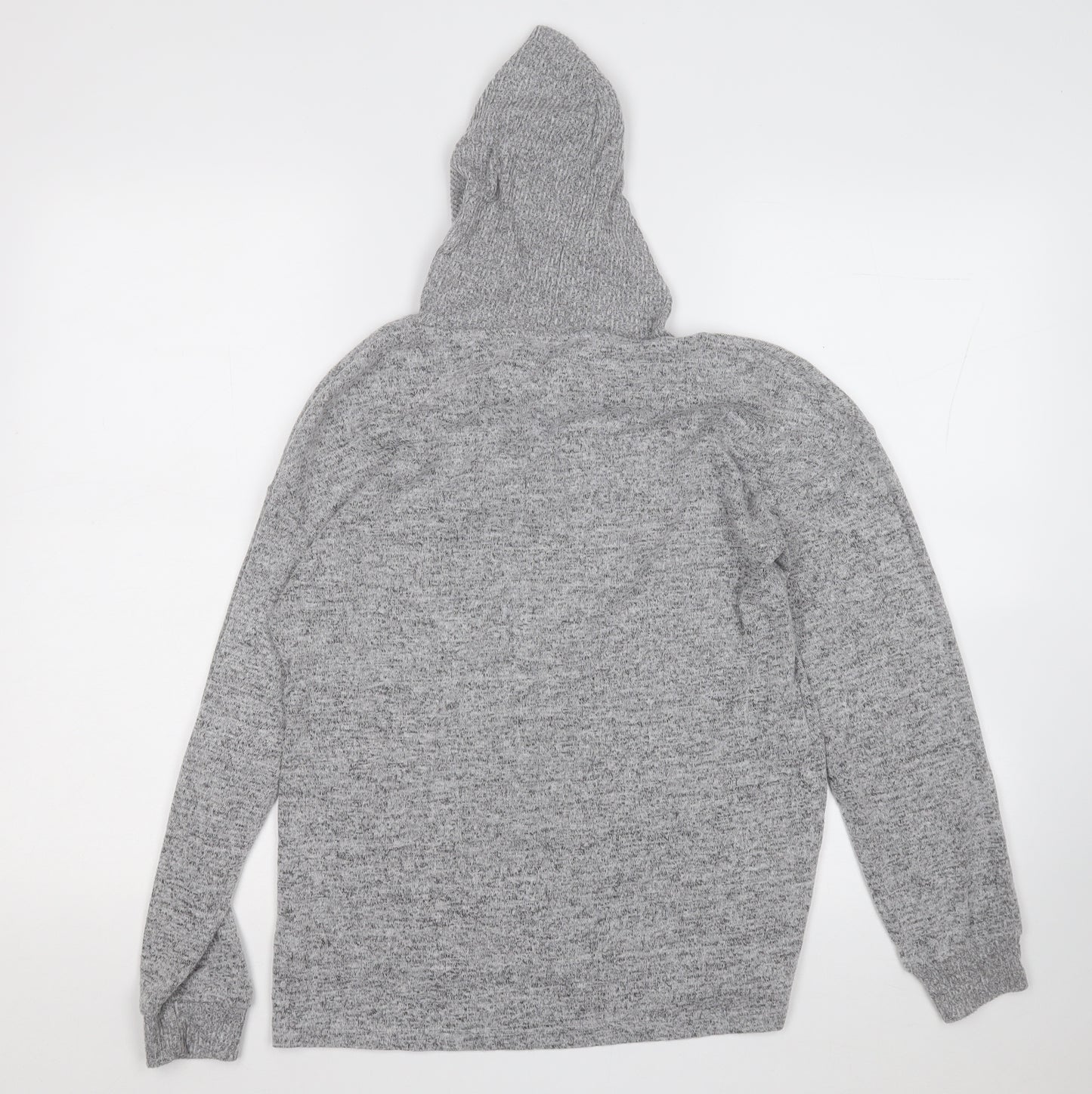 Papaya Womens Grey  Polyester Pullover Hoodie Size 10