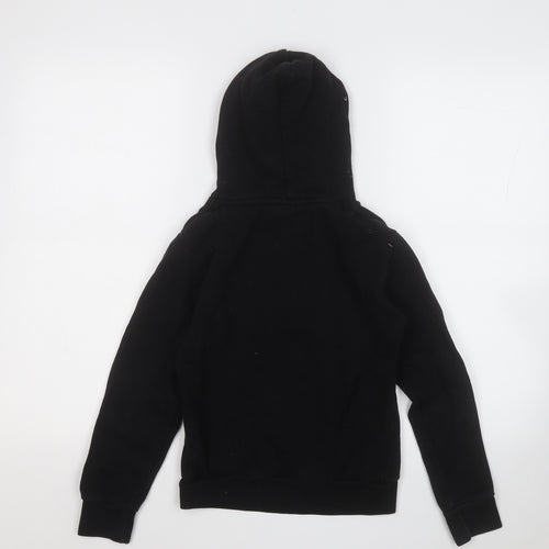 beck and hersey Girls Black  Cotton Pullover Hoodie Size 10-11 Years