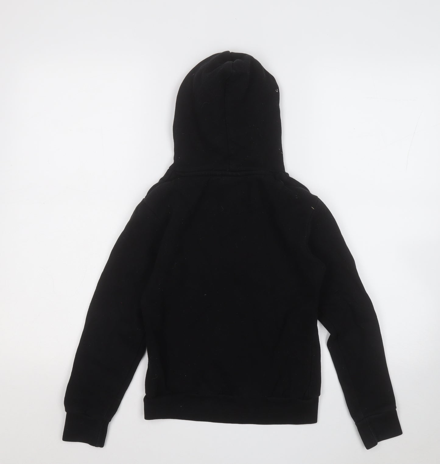 beck and hersey Girls Black  Cotton Pullover Hoodie Size 10-11 Years