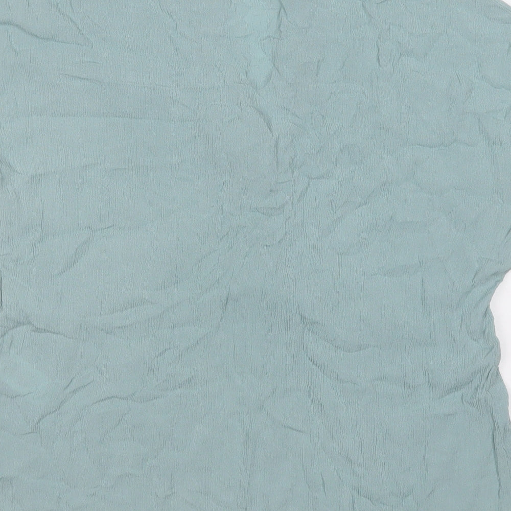 Primark Womens Blue  Viscose Basic T-Shirt Size 16 V-Neck