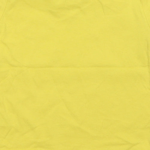 F&F Boys Yellow  Cotton Basic T-Shirt Size 12-18 Months Round Neck