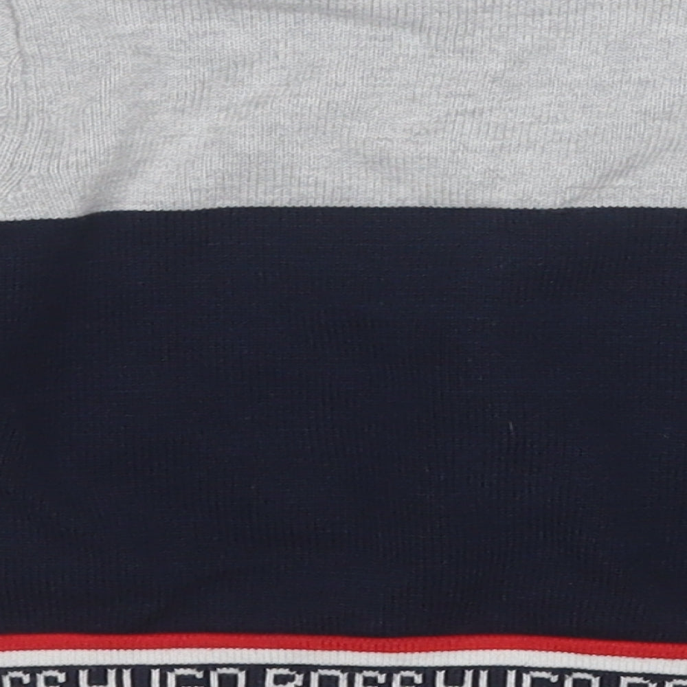 HUGO BOSS Boys Blue Round Neck  Cotton Pullover Jumper Size 2 Years