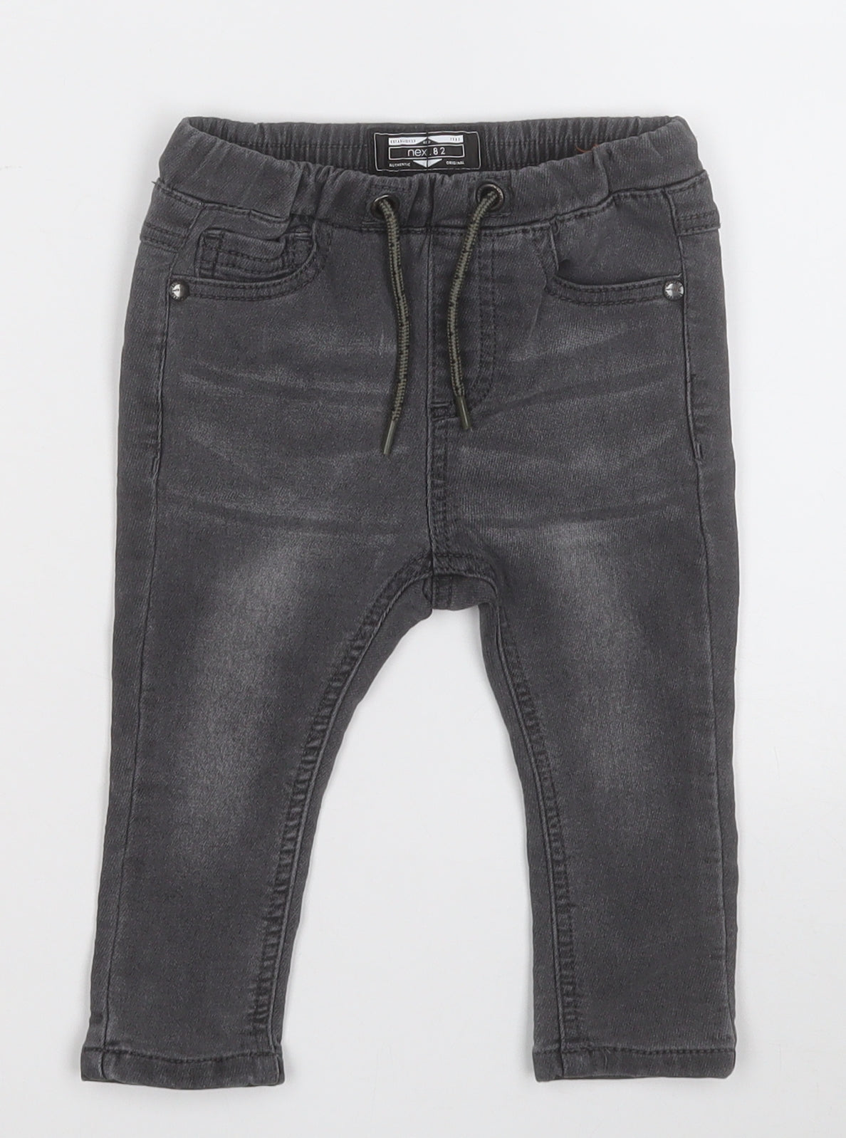 NEXT Boys Grey  Cotton Sweatpants Jeans Size 9-12 Months