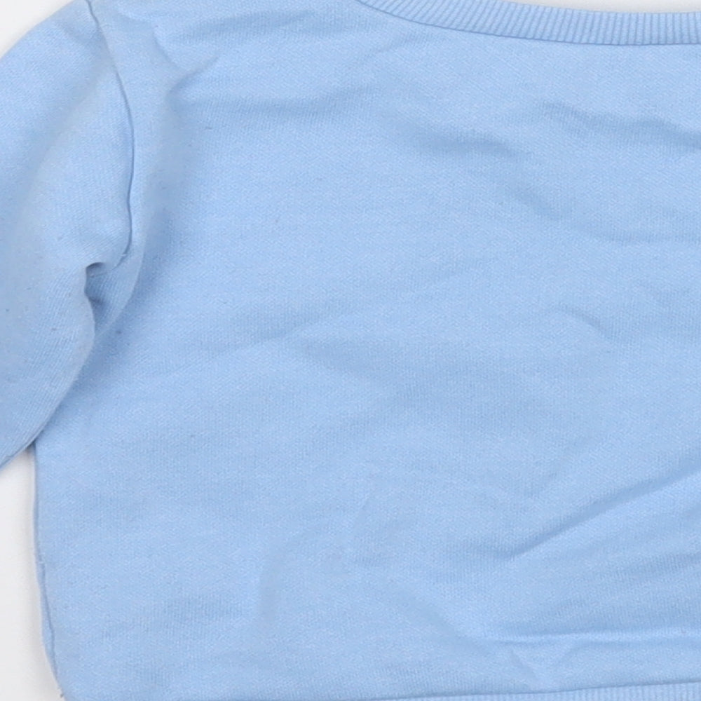 Dunnes Stores Boys Blue  Cotton Pullover Jumper Size 9-12 Months   - Dinosaur