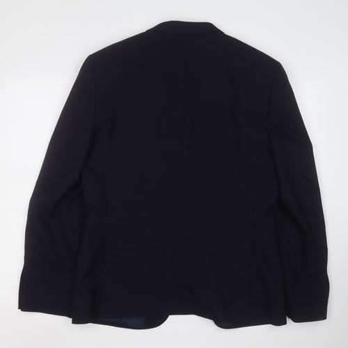 Marks and Spencer Mens Blue Wool Jacket Suit Jacket Size 42