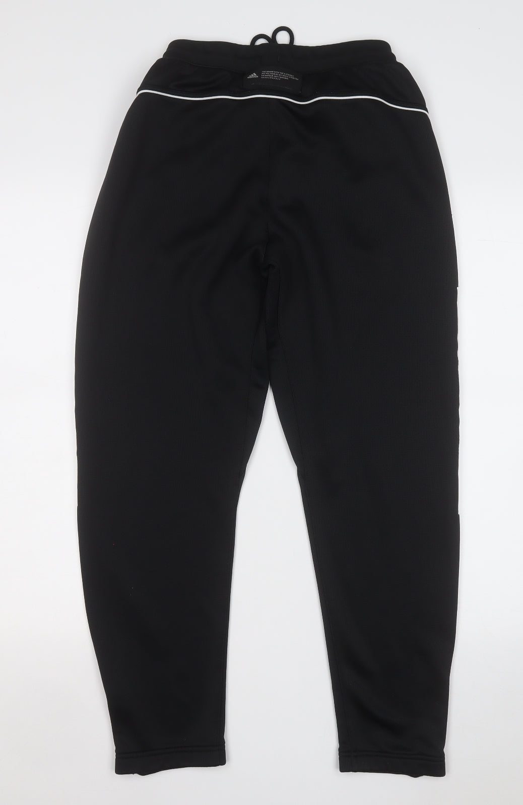 adidas Mens Black Polyester Jogger Trousers Size M L26 in Regular