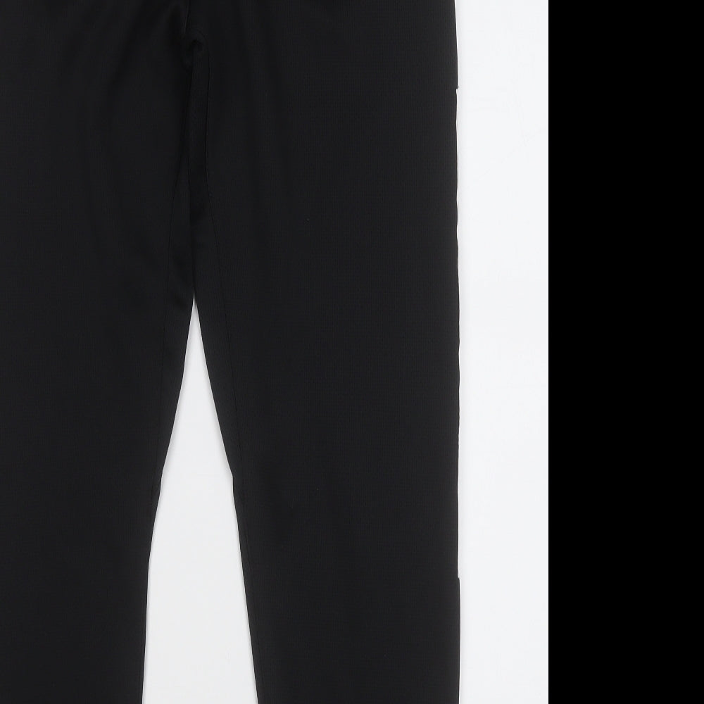 adidas Mens Black Polyester Jogger Trousers Size M L26 in Regular