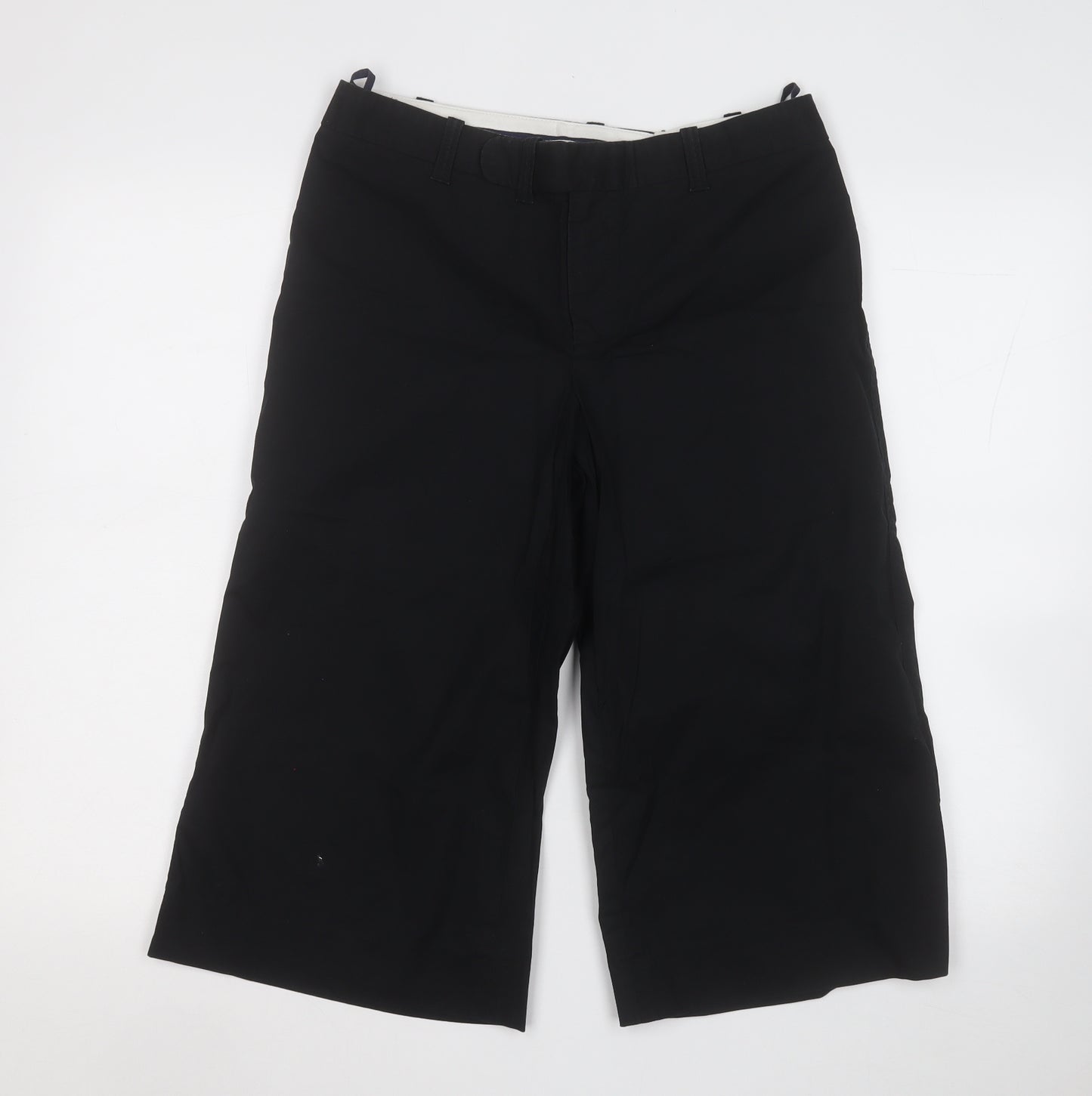 Gap Womens Black Cotton Trousers Size 8 L20 in Regular