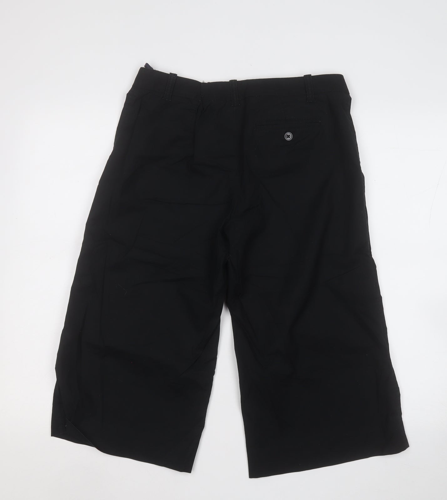 Gap Womens Black Cotton Trousers Size 8 L20 in Regular