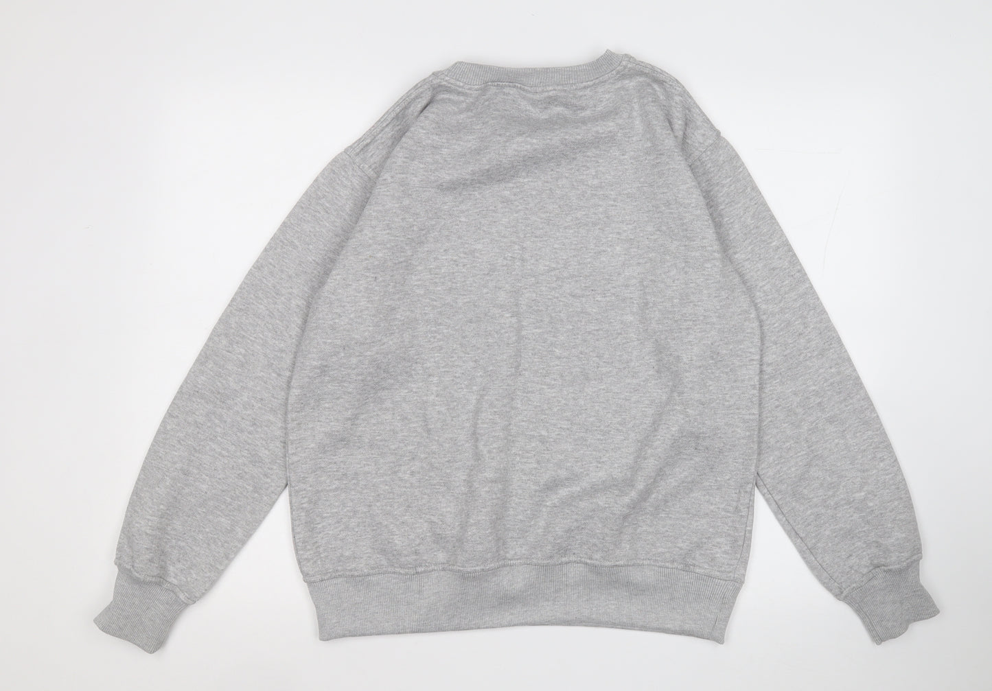 Butterfly Womens Grey Cotton Pullover Sweatshirt Size S - Butterflies