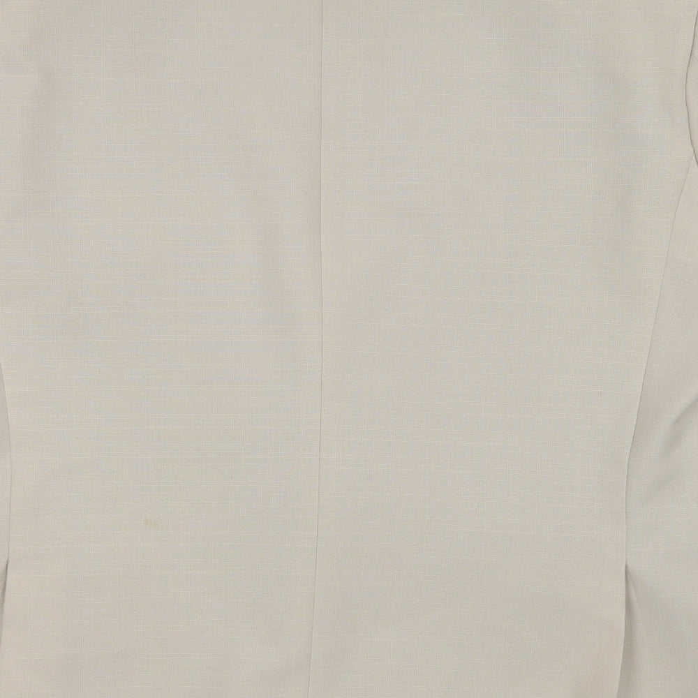 Jolliman Mens Beige Polyester Jacket Suit Jacket Size 46