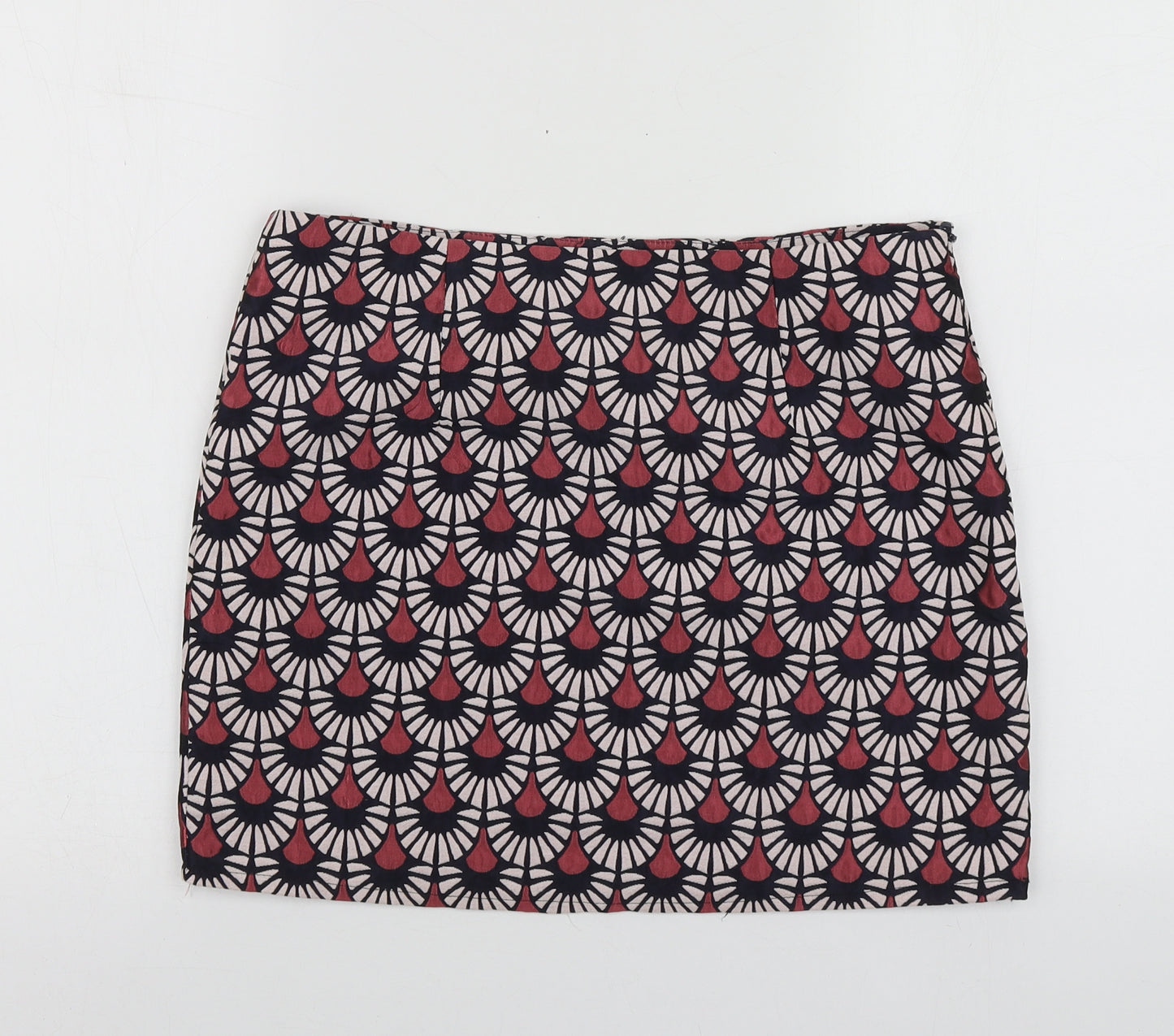 Sister Jane Womens Pink Geometric Polyester Mini Skirt Size L