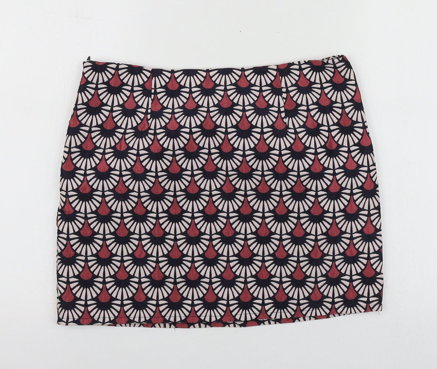 Sister Jane Womens Pink Geometric Polyester Mini Skirt Size L