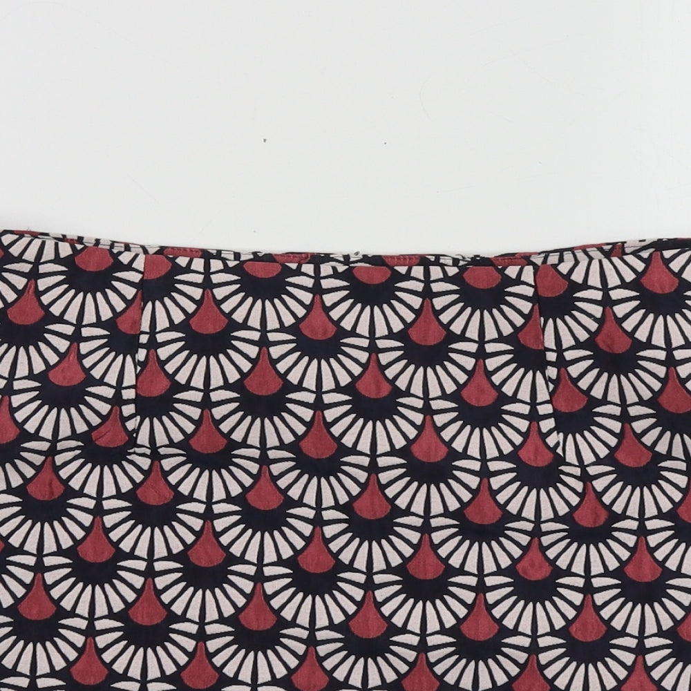 Sister Jane Womens Pink Geometric Polyester Mini Skirt Size L