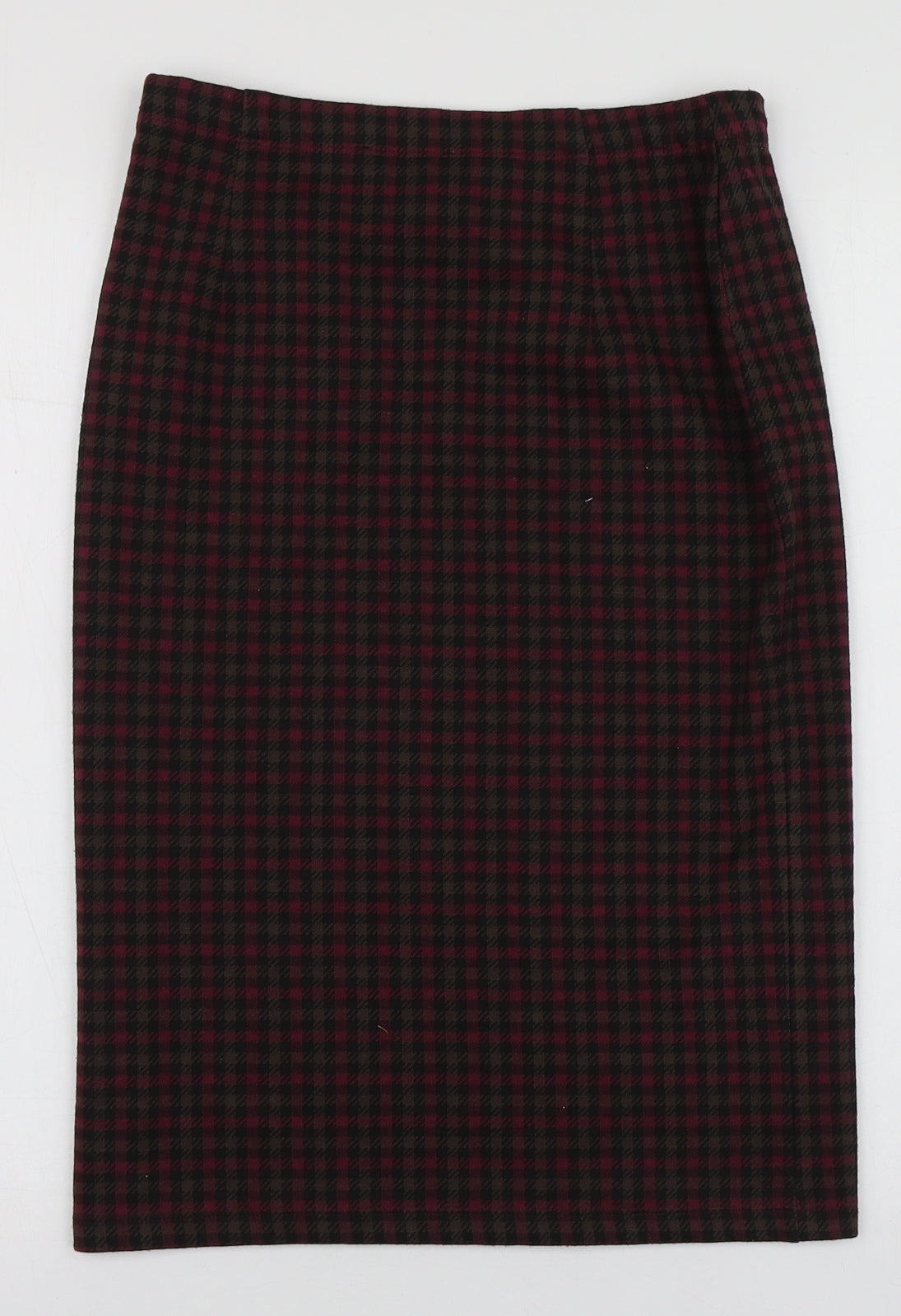 TU Womens Pink Plaid Cotton A-Line Skirt Size 8