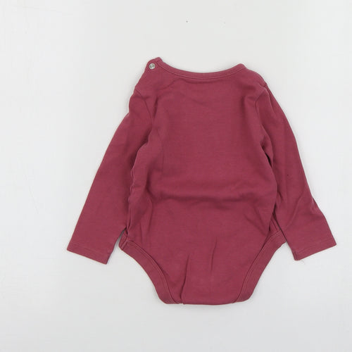 Fred&Flo Girls Purple  Cotton Babygrow One-Piece Size 12-18 Months